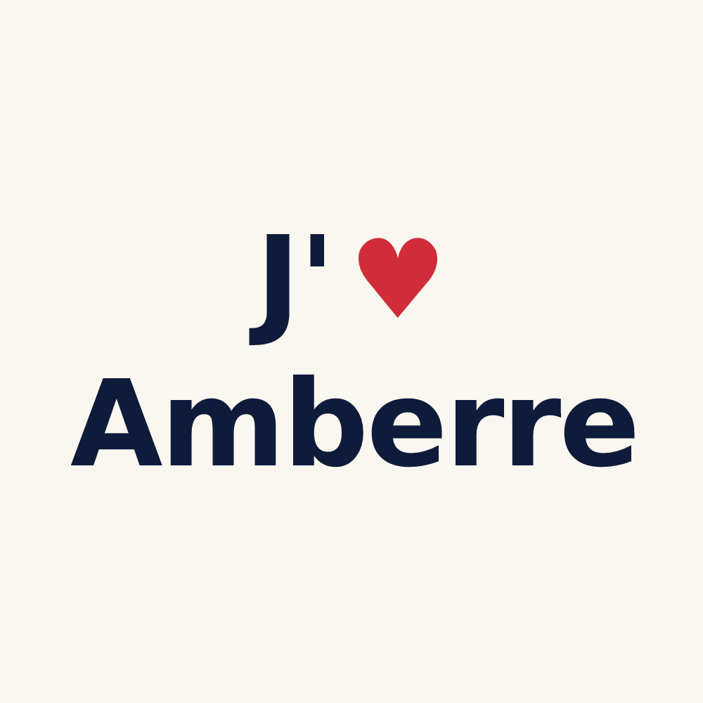 Tasse personnalisée Amberre — design J'aime Amberre