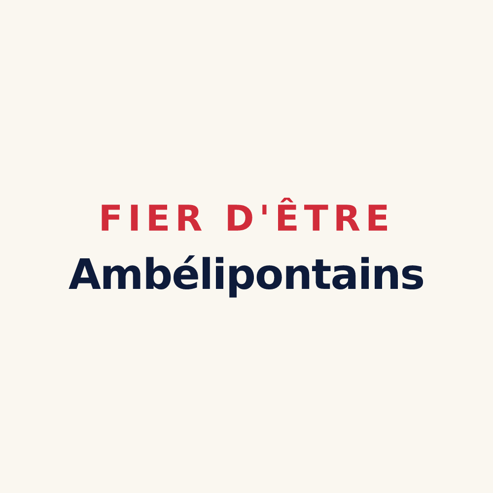 Tasse « Fier d'être Ambélipontains » — design pour Amblans-et-Velotte