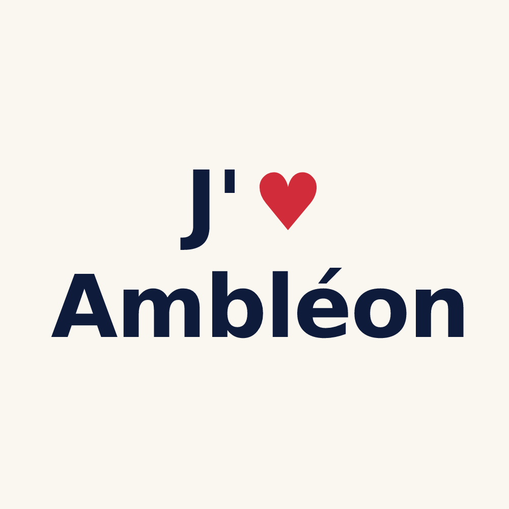 Tasse personnalisée Ambléon — design J'aime Ambléon