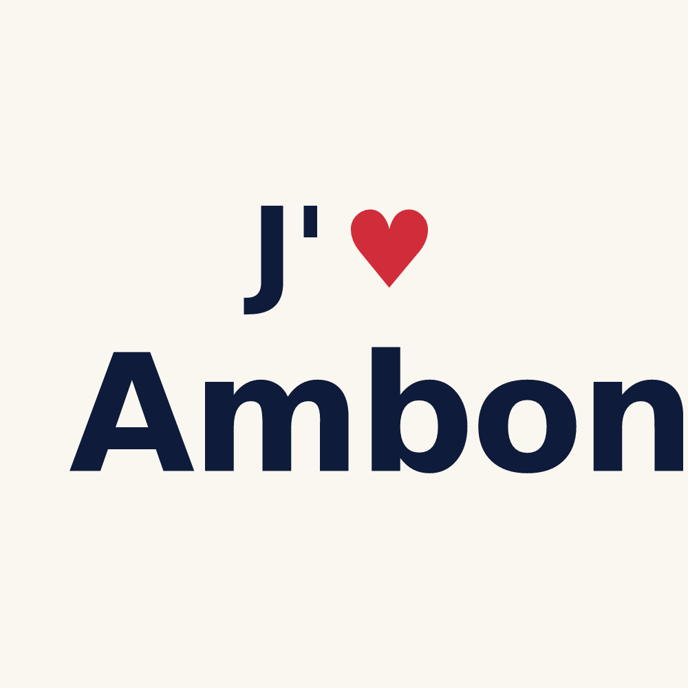 Tasse personnalisée Ambon — design J'aime Ambon