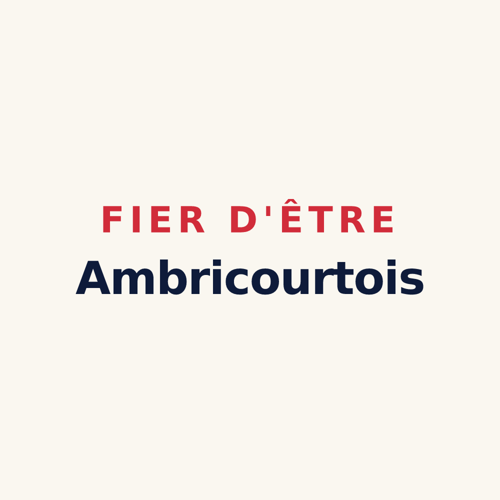 Tasse « Fier d'être Ambricourtois » — design pour Ambricourt