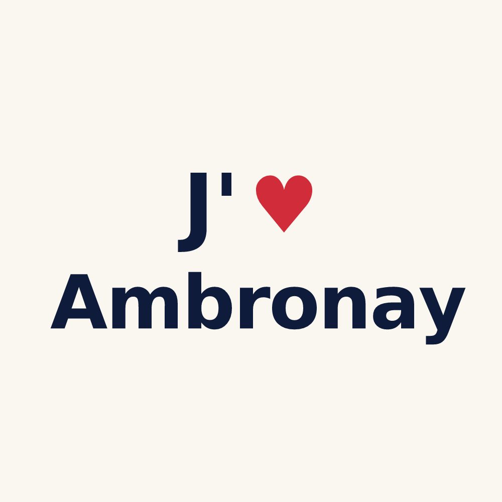 Tasse personnalisée Ambronay — design J'aime Ambronay