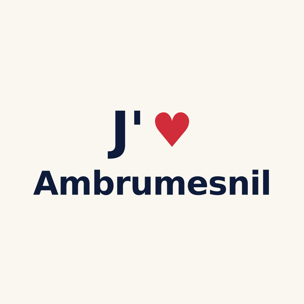 Tasse personnalisée Ambrumesnil — design J'aime Ambrumesnil