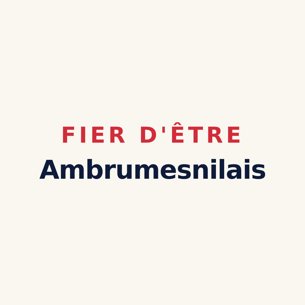 Tasse « Fier d'être Ambrumesnilais » — design pour Ambrumesnil