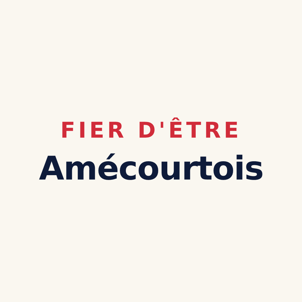 Tasse « Fier d'être Amécourtois » — design pour Amécourt