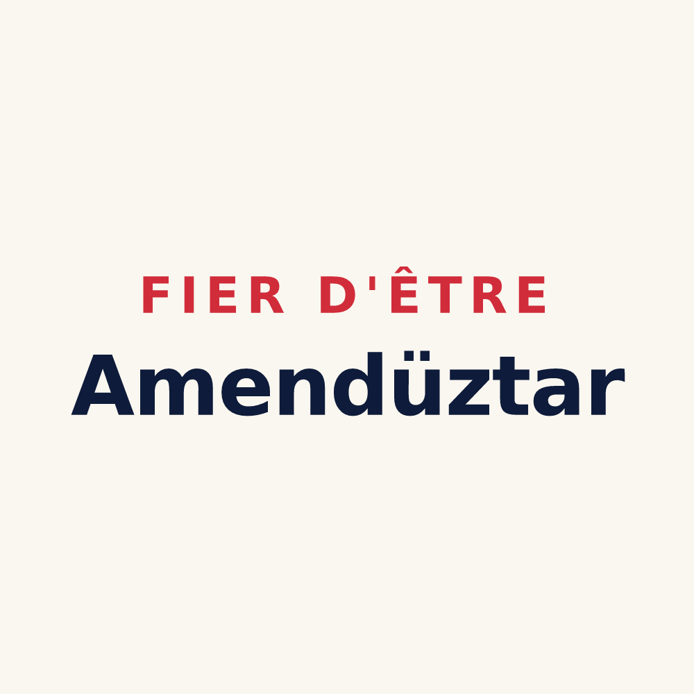 Tasse « Fier d'être Amendüztar » — design pour Amendeuix-Oneix