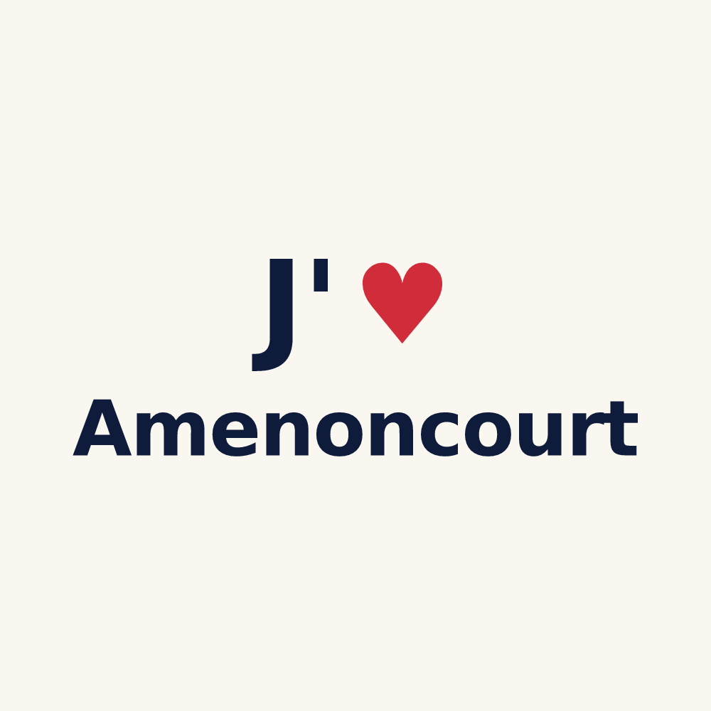 Tasse personnalisée Amenoncourt — design J'aime Amenoncourt