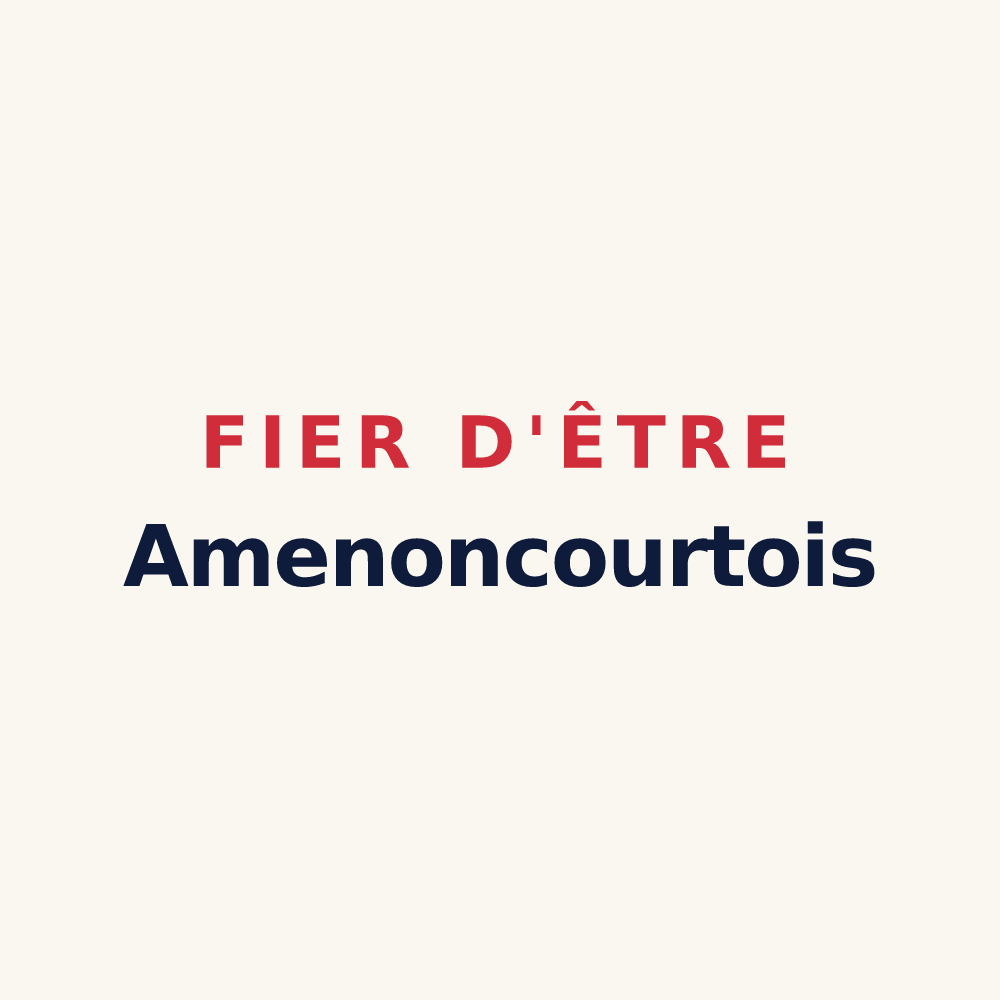 Tasse « Fier d'être Amenoncourtois » — design pour Amenoncourt