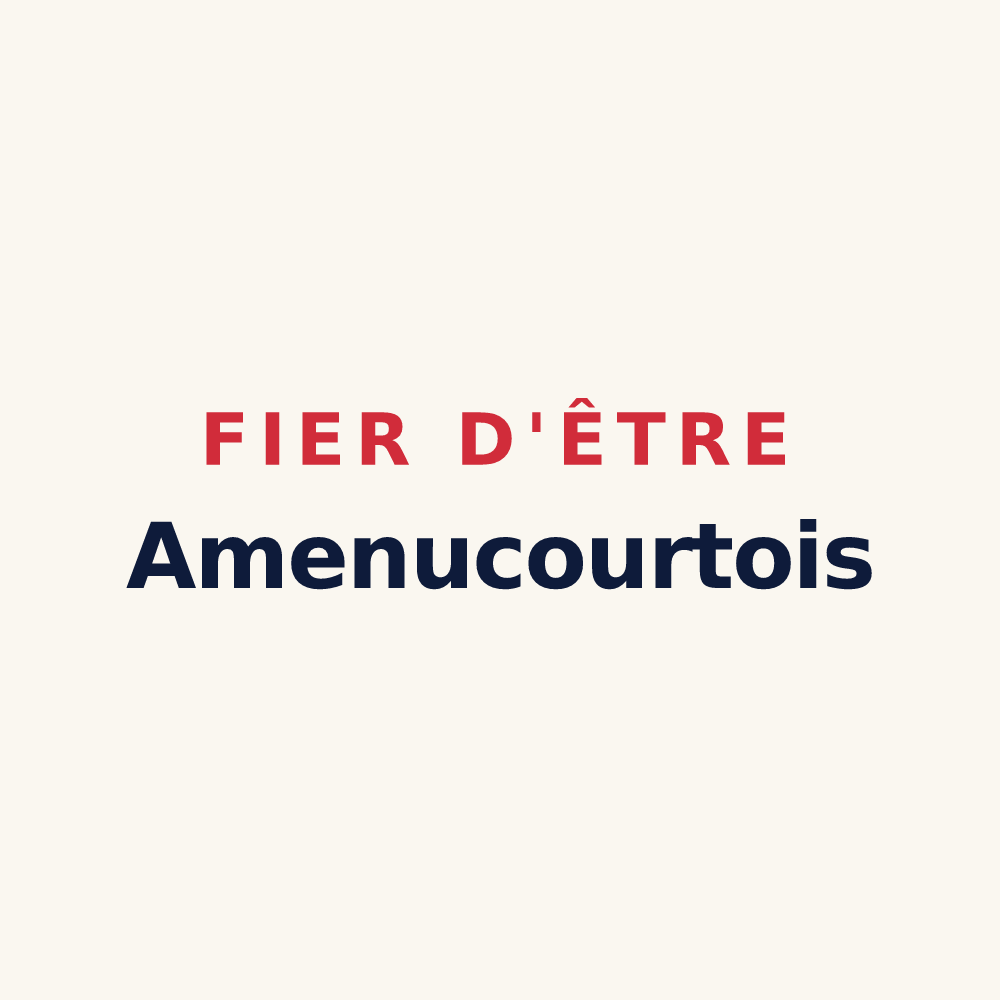 Tasse « Fier d'être Amenucourtois » — design pour Amenucourt