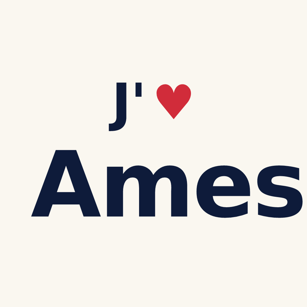 Tasse personnalisée Ames — design J'aime Ames