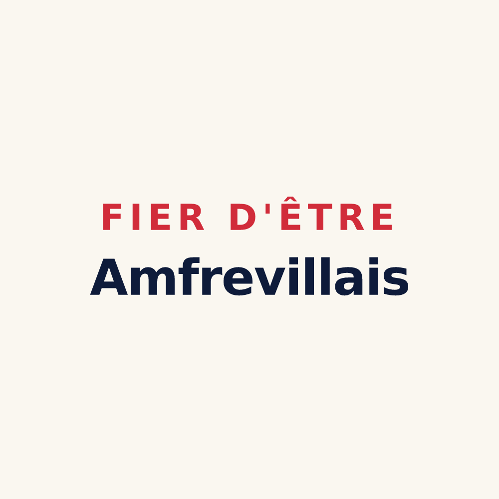 Tasse « Fier d'être Amfrevillais » — design pour Amfreville-Saint-Amand