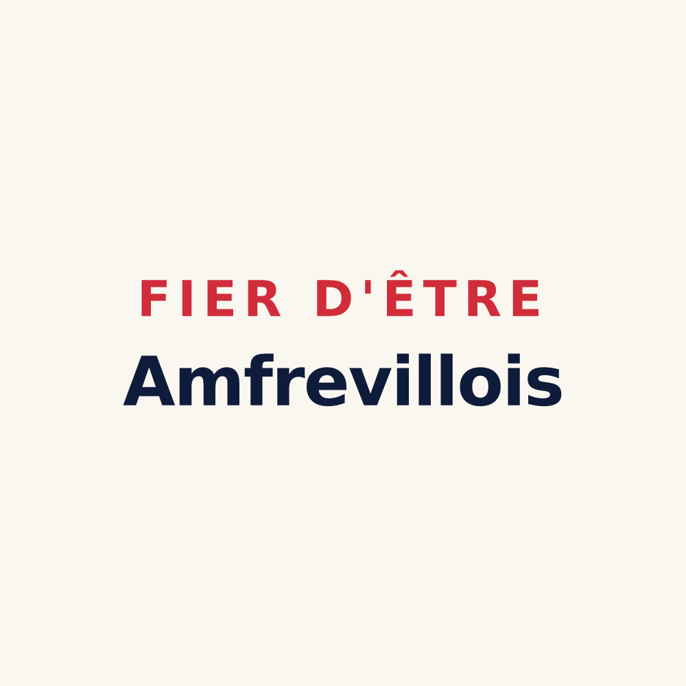 Tasse « Fier d'être Amfrevillois » — design pour Amfreville-sur-Iton