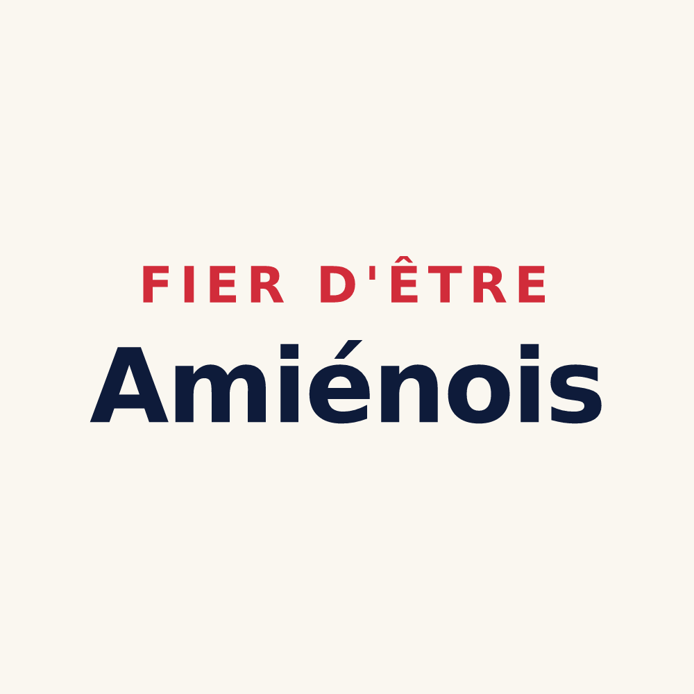 Tasse « Fier d'être Amiénois » — design pour Amiens