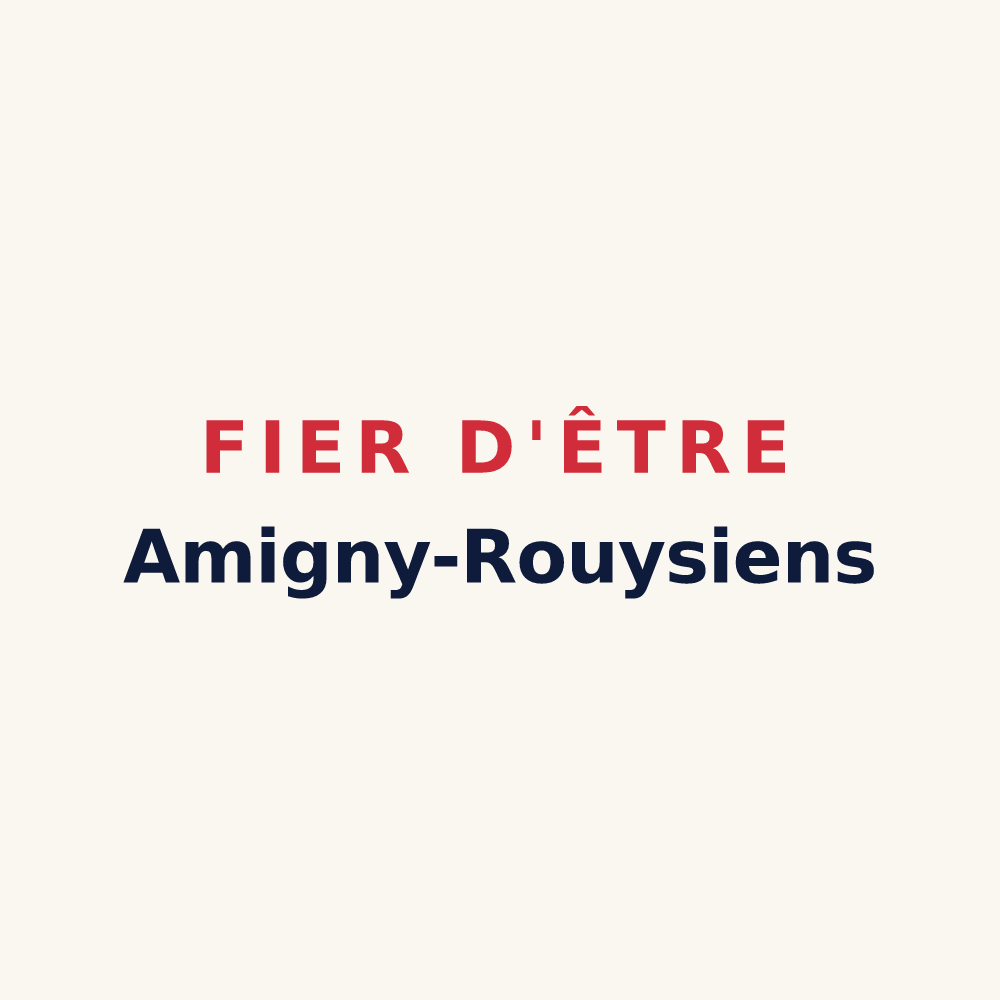 Tasse « Fier d'être Amigny-Rouysiens » — design pour Amigny-Rouy