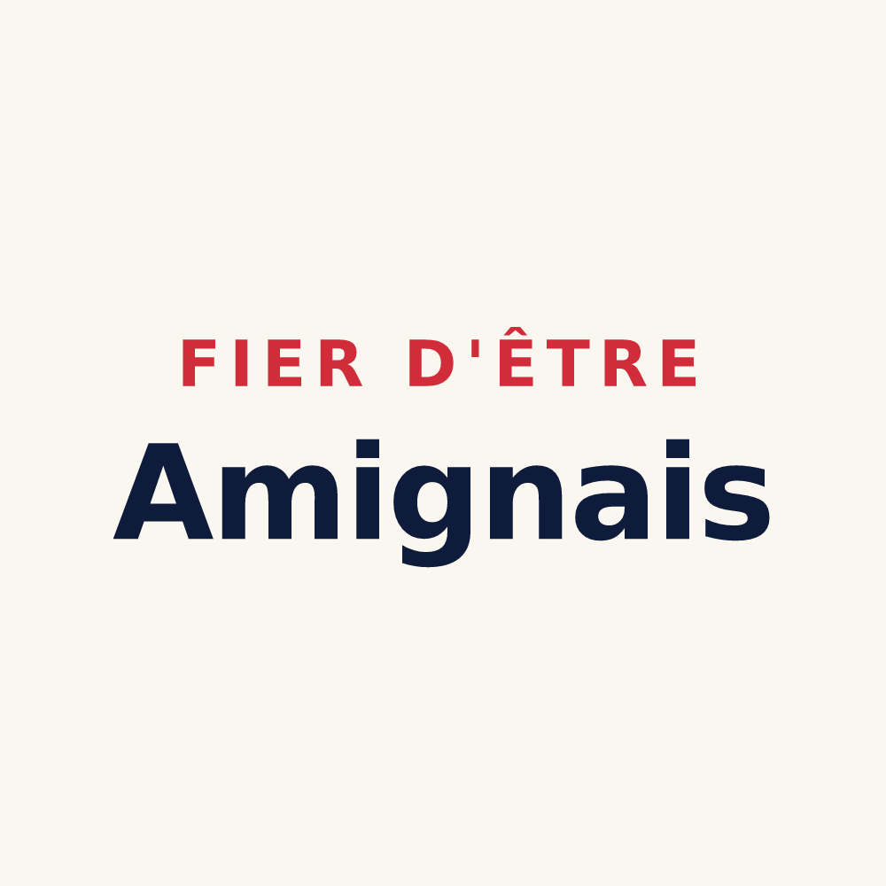 Tasse « Fier d'être Amignais » — design pour Amigny