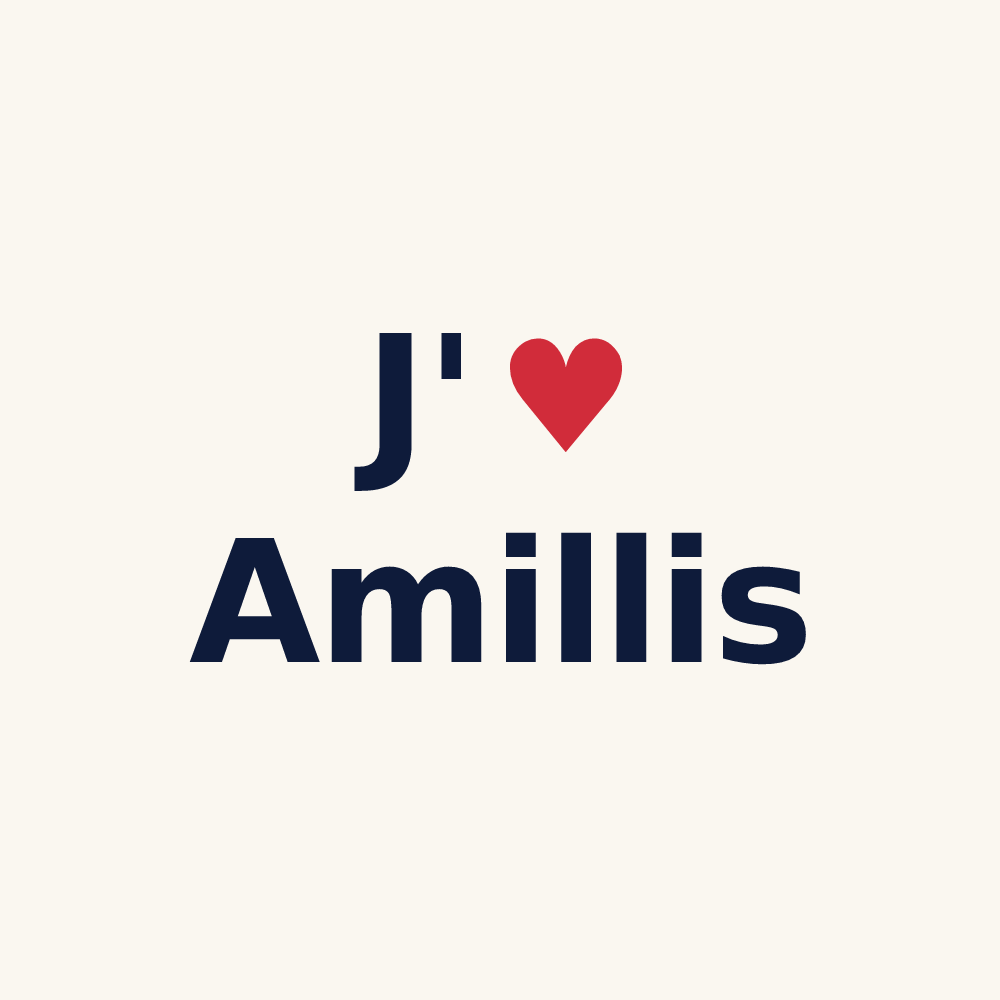 Tasse personnalisée Amillis — design J'aime Amillis