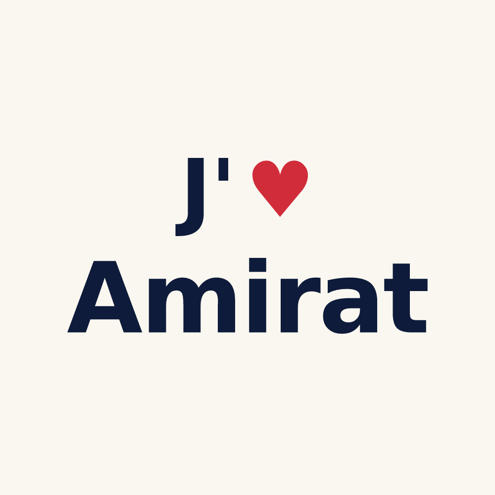 Tasse personnalisée Amirat — design J'aime Amirat