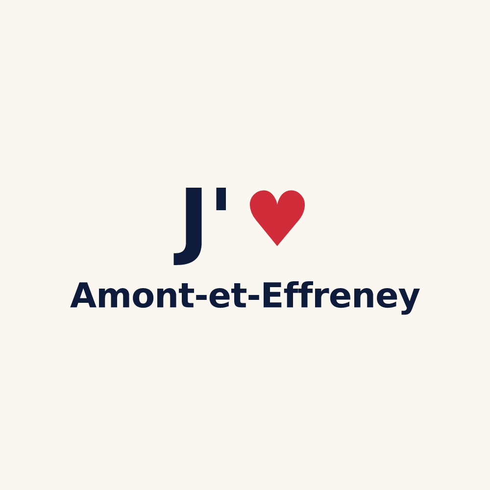Tasse personnalisée Amont-et-Effreney — design J'aime Amont-et-Effreney