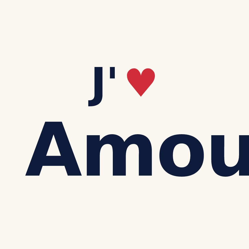 Tasse personnalisée Amou — design J'aime Amou
