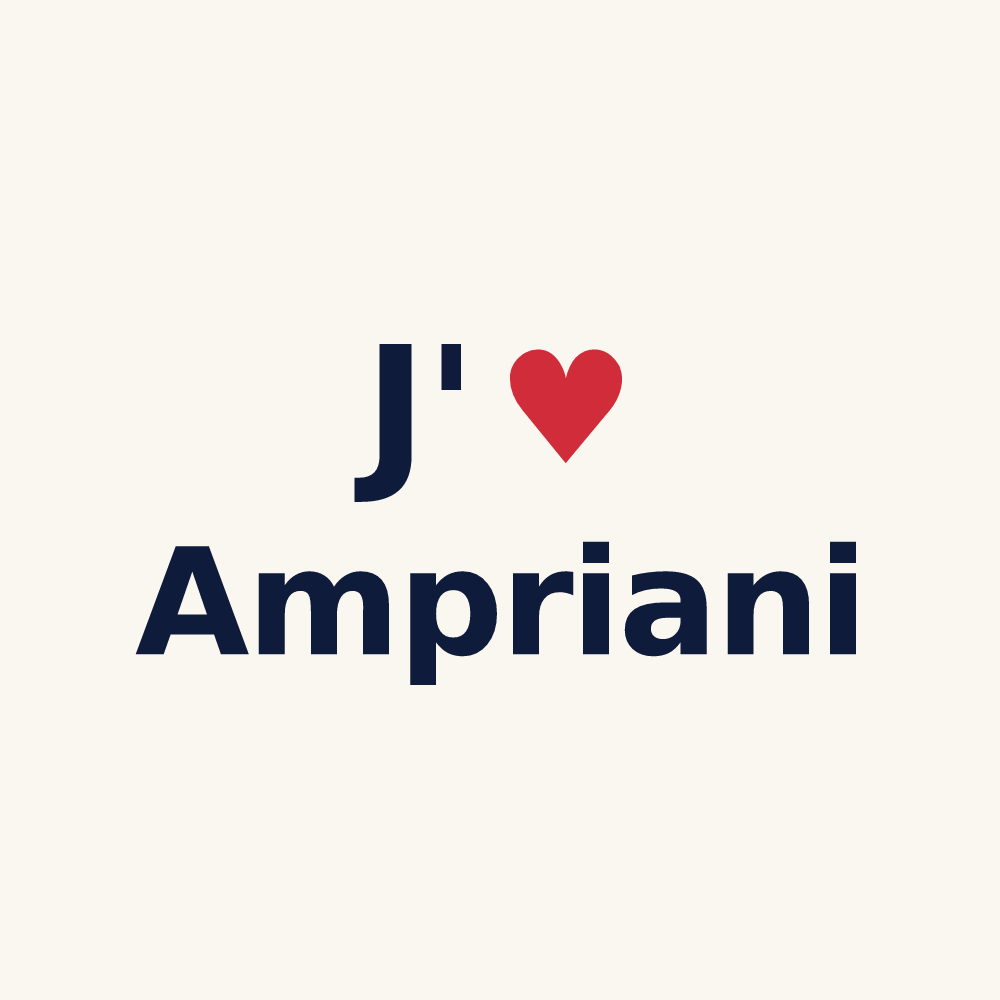 Tasse personnalisée Ampriani — design J'aime Ampriani