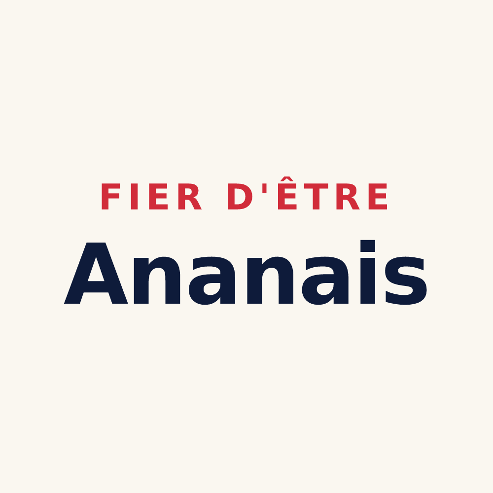 Tasse « Fier d'être Ananais » — design pour Anan