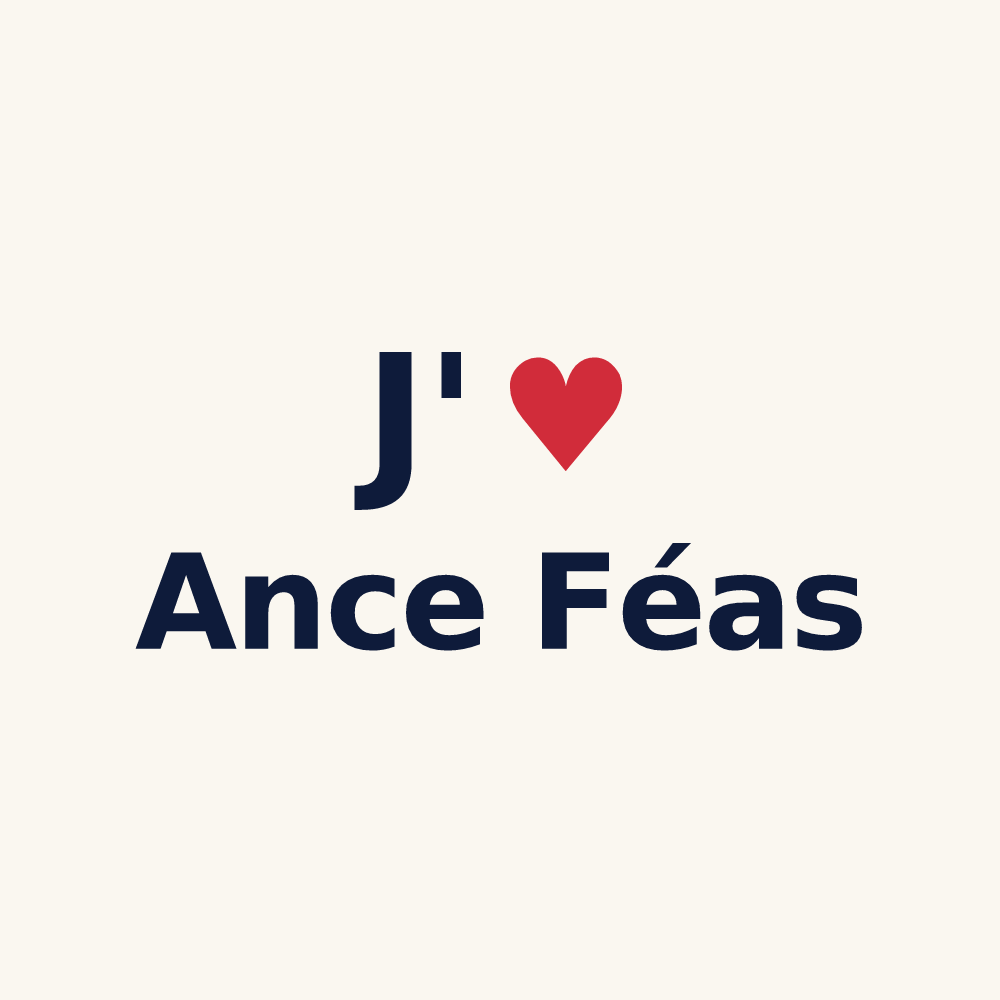 Tasse personnalisée Ance Féas — design J'aime Ance Féas