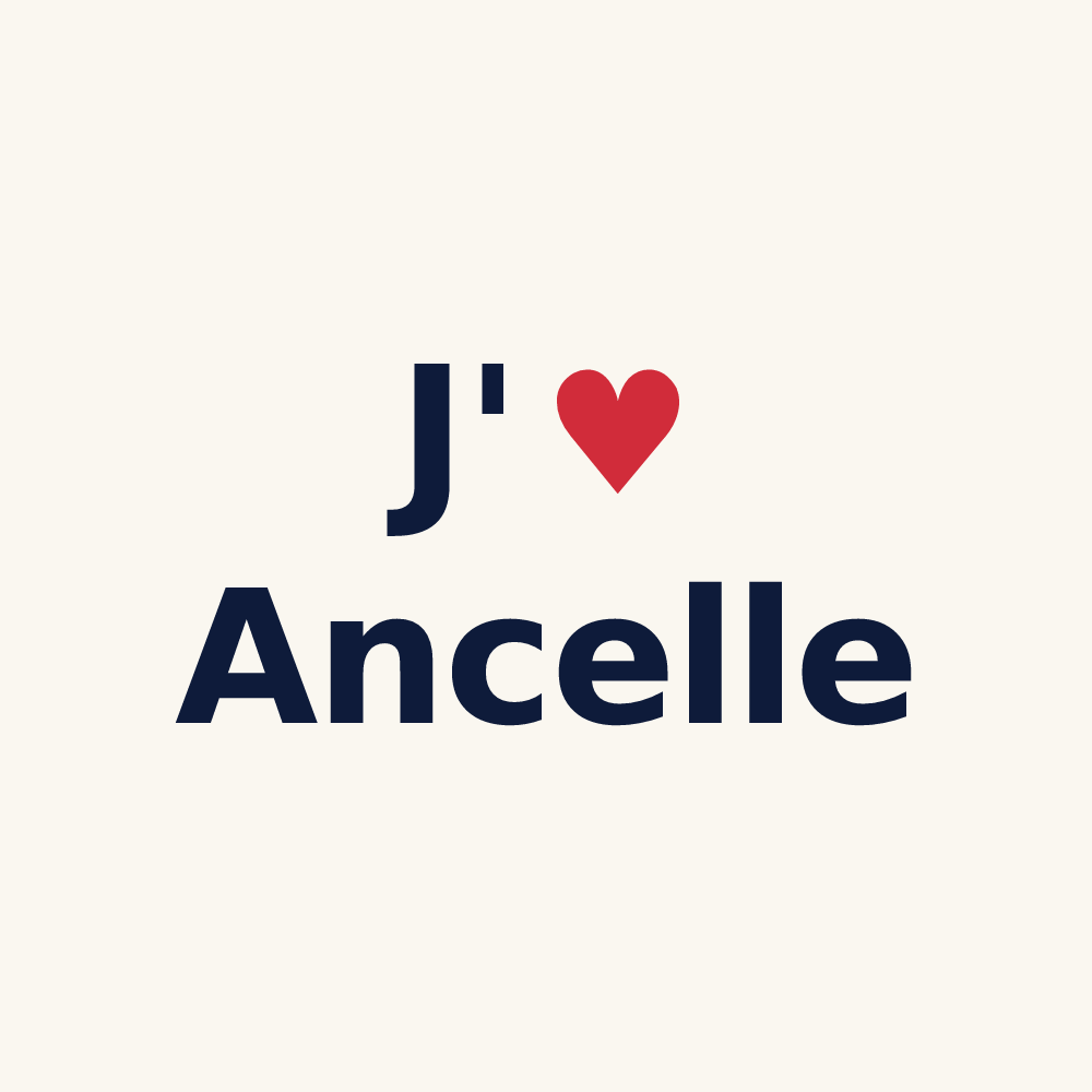 Tasse personnalisée Ancelle — design J'aime Ancelle