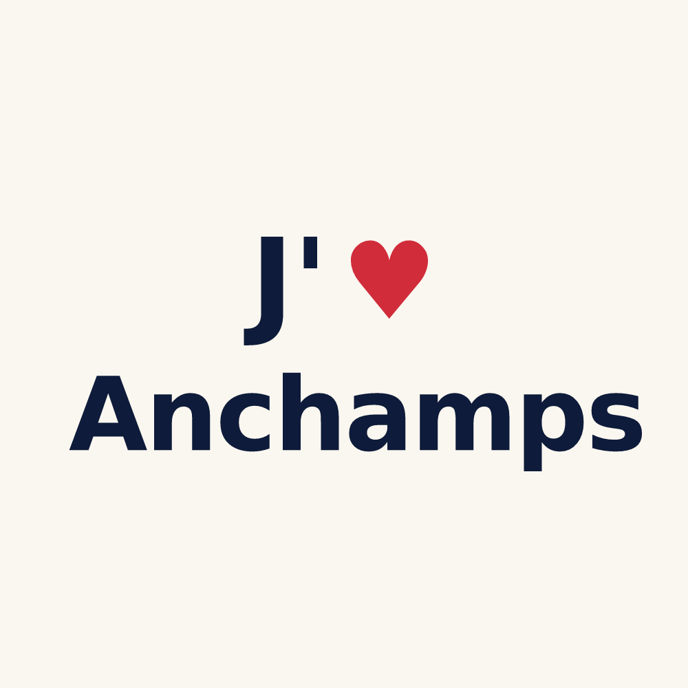 Tasse personnalisée Anchamps — design J'aime Anchamps