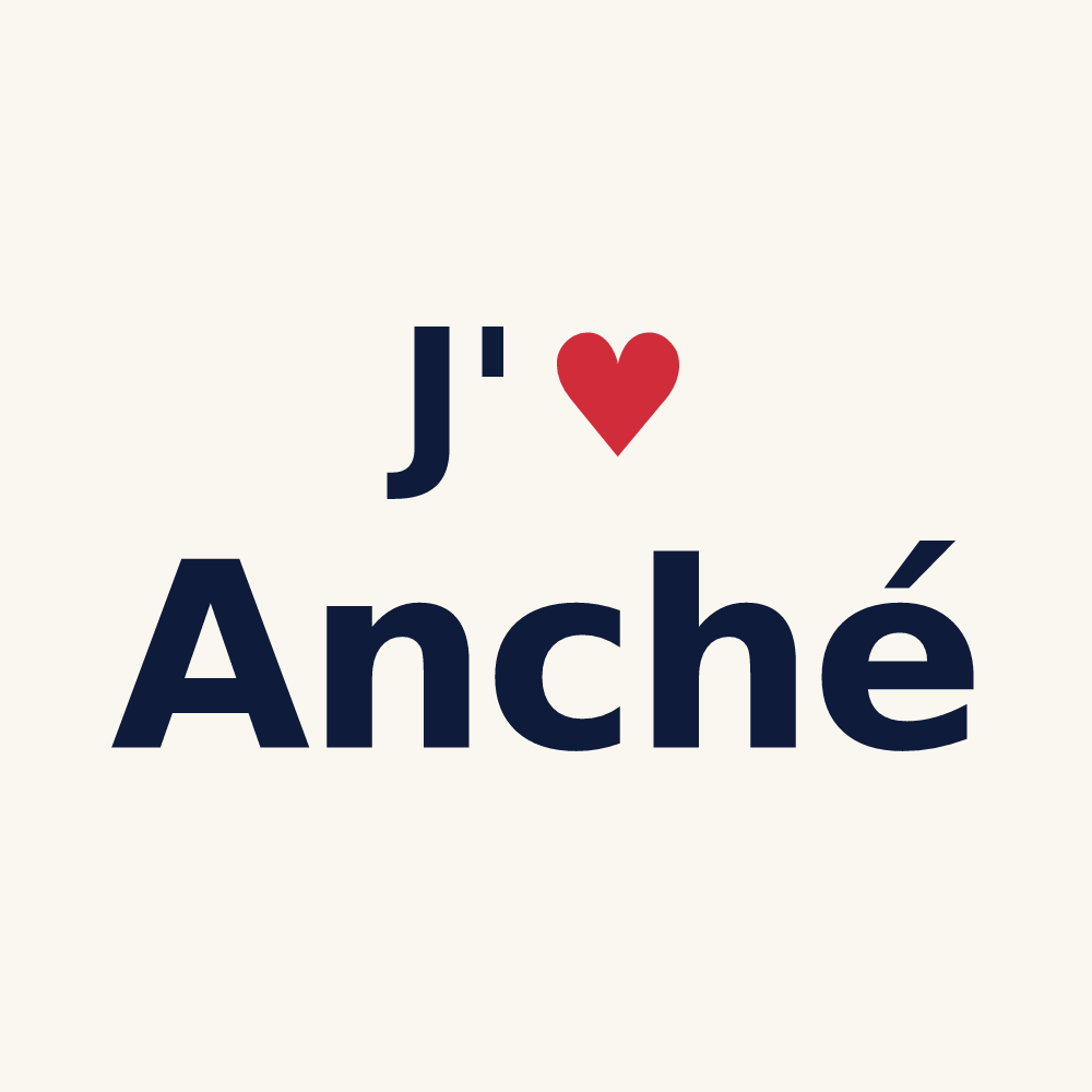 Tasse personnalisée Anché — design J'aime Anché