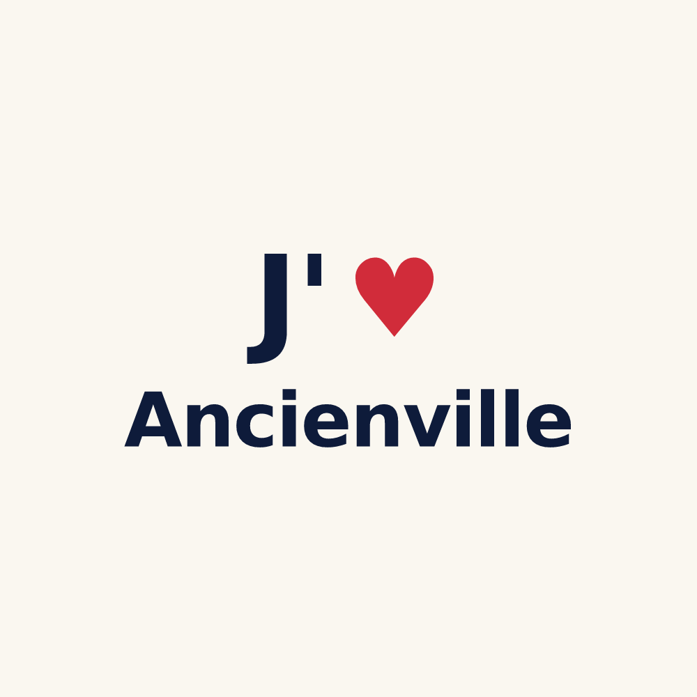 Tasse personnalisée Ancienville — design J'aime Ancienville