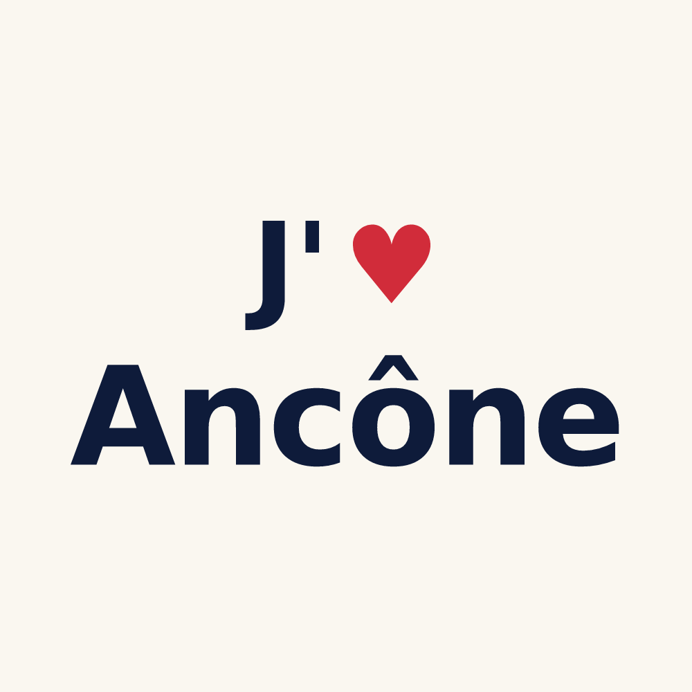 Tasse personnalisée Ancône — design J'aime Ancône