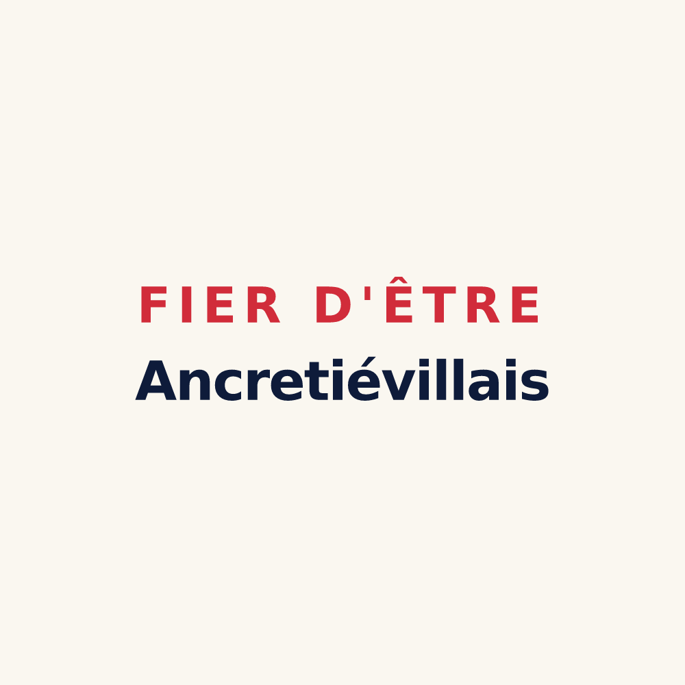 Tasse « Fier d'être Ancretiévillais » — design pour Ancretiéville-Saint-Victor