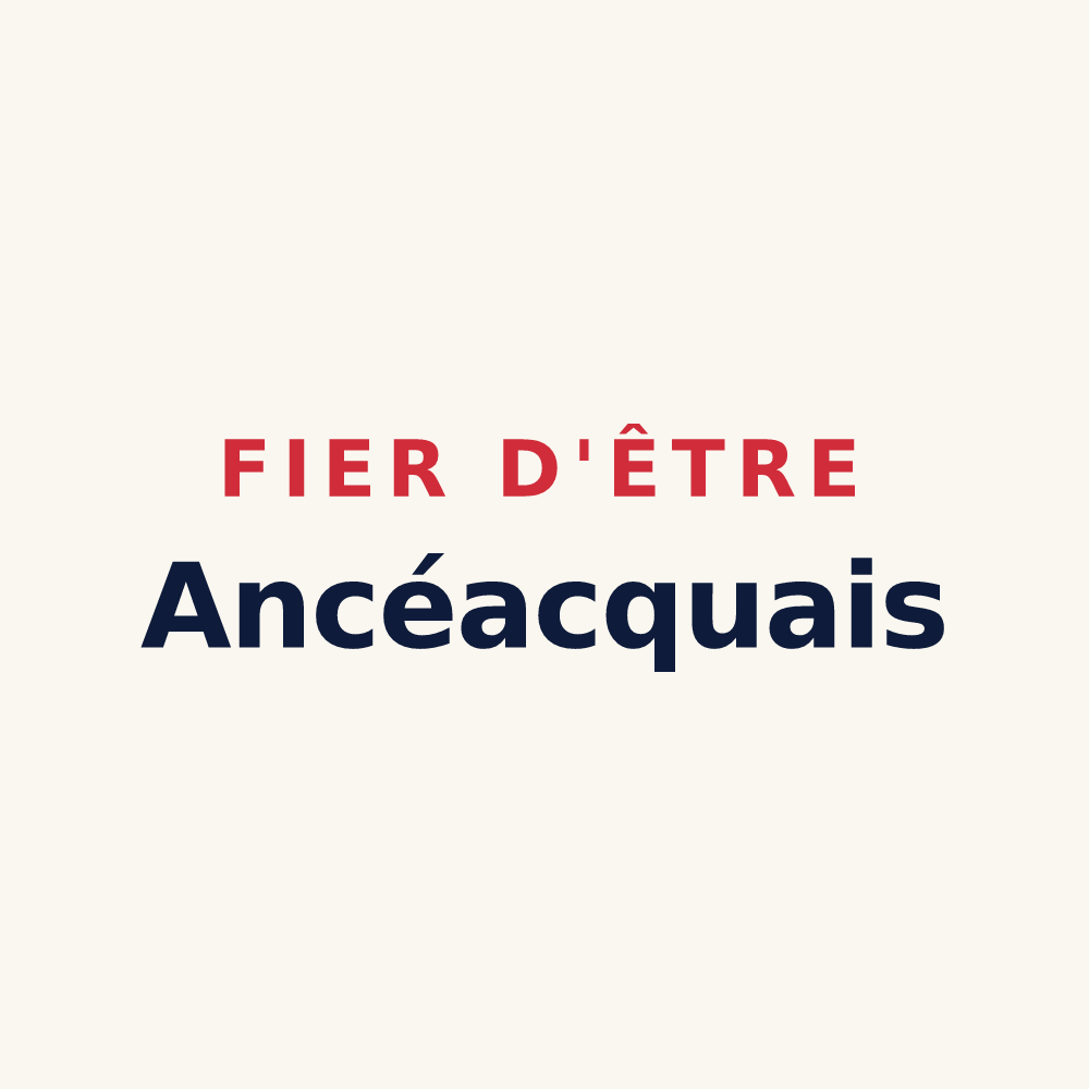 Tasse « Fier d'être Ancéacquais » — design pour Ancy-le-Franc