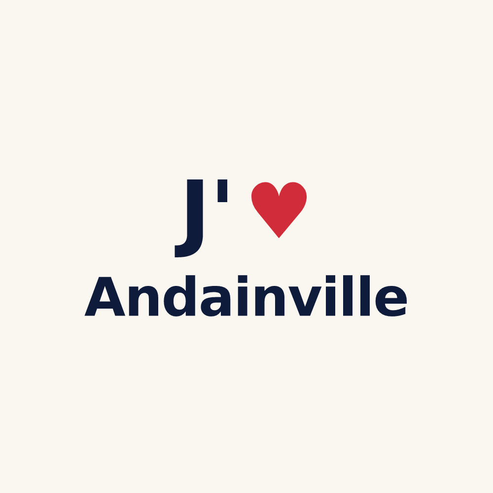 Tasse personnalisée Andainville — design J'aime Andainville