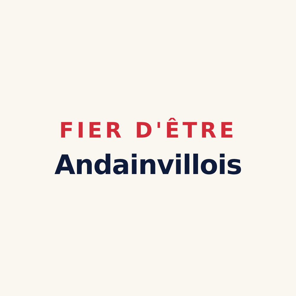 Tasse « Fier d'être Andainvillois » — design pour Andainville
