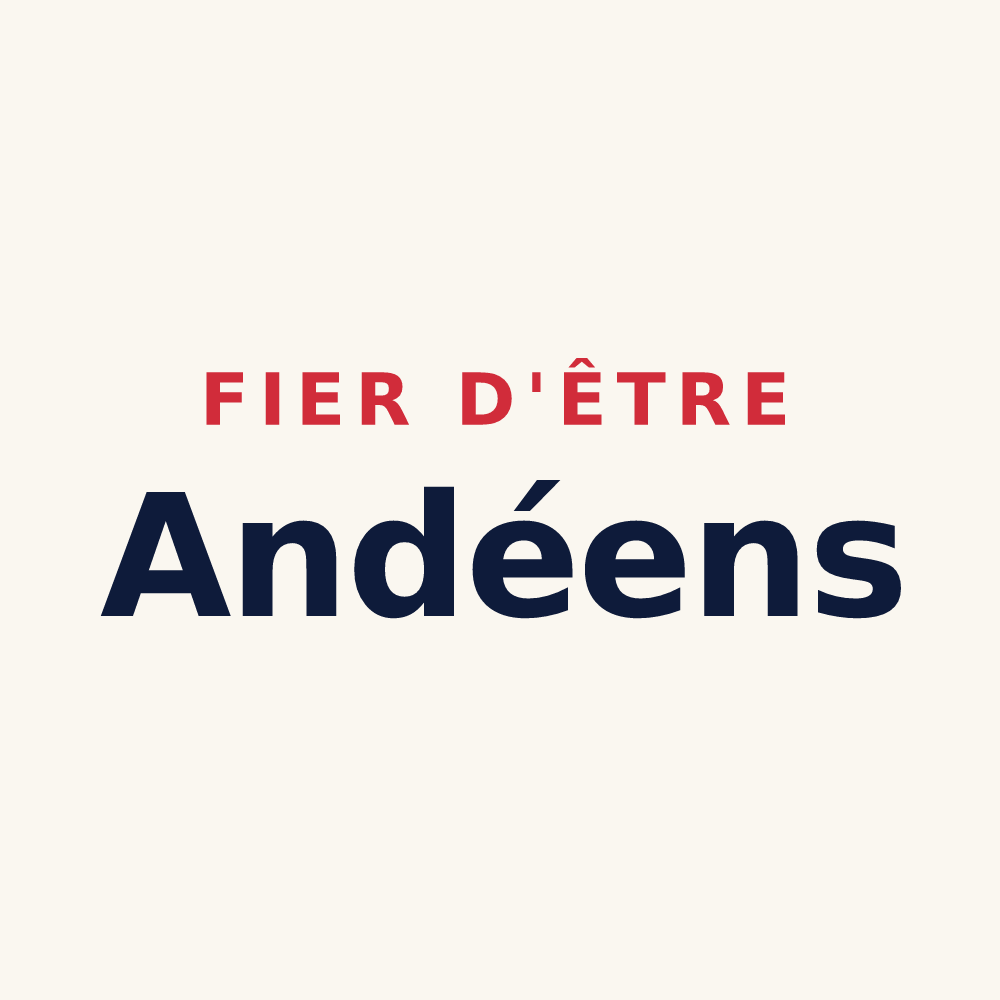 Tasse « Fier d'être Andéens » — design pour Andé