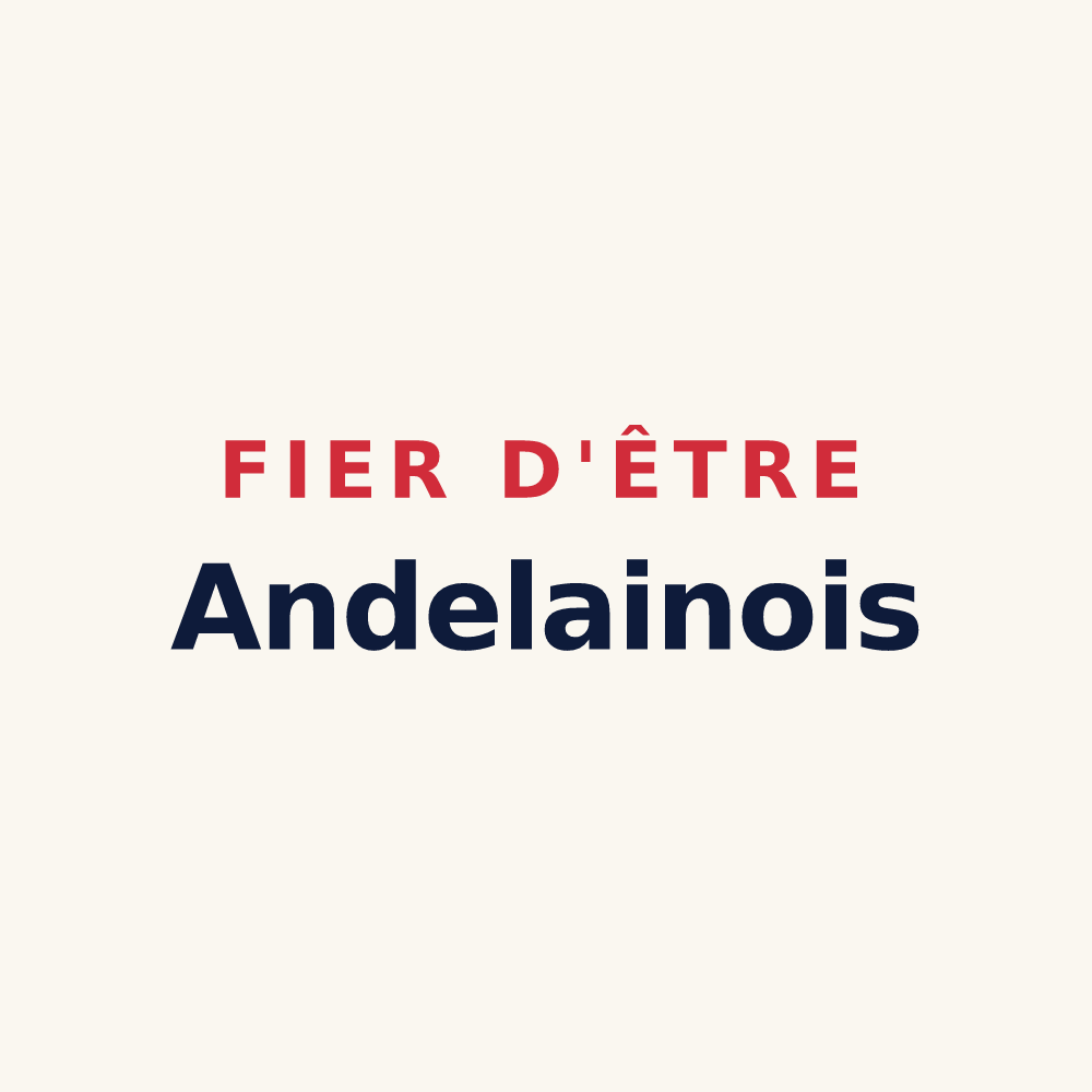 Tasse « Fier d'être Andelainois » — design pour Andelain
