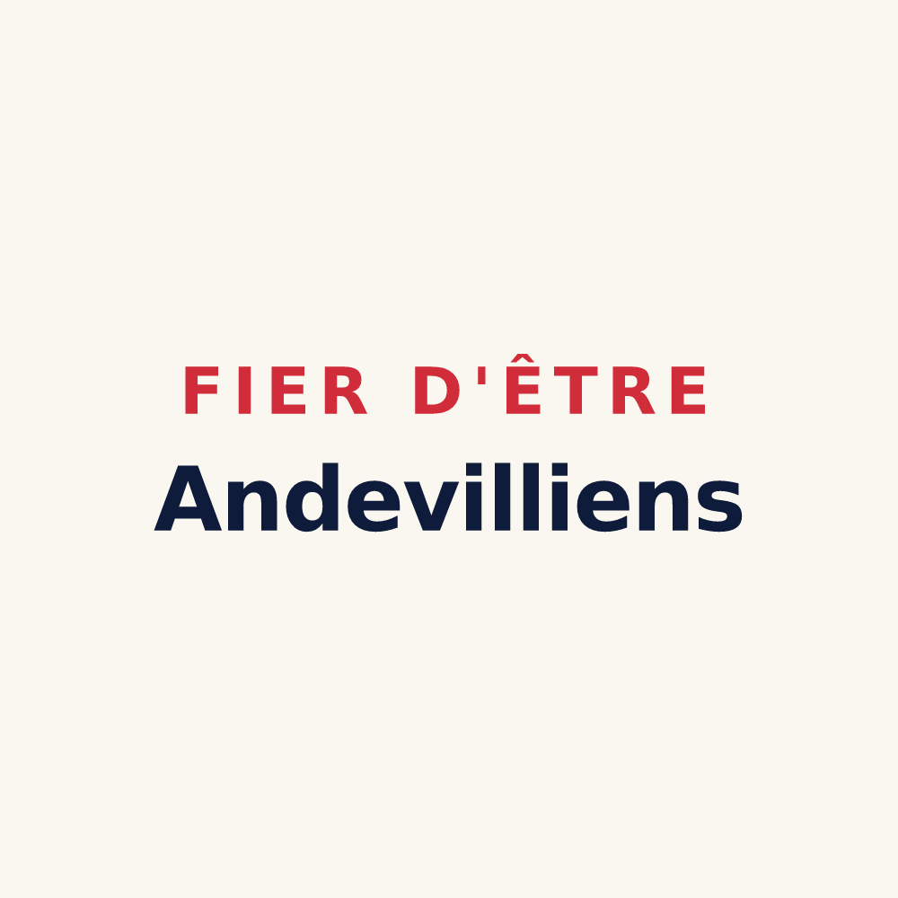 Tasse « Fier d'être Andevilliens » — design pour Andeville