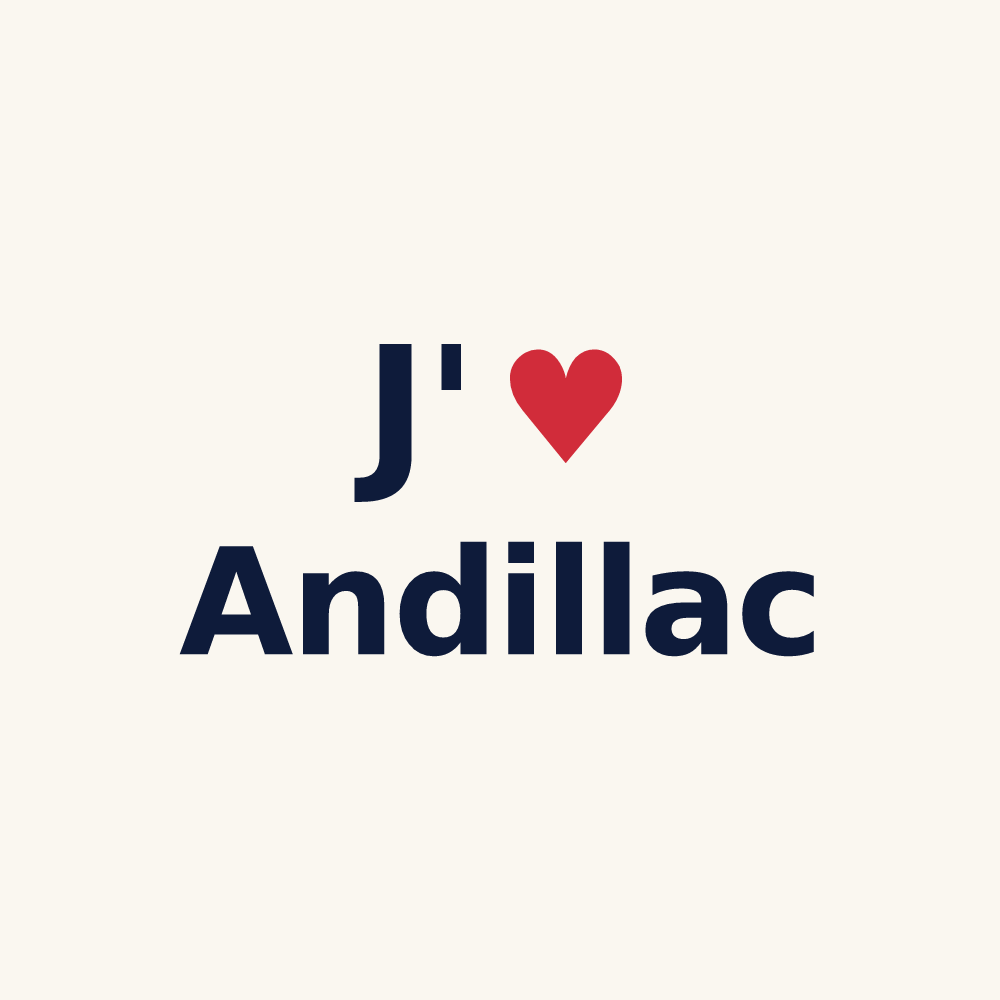 Tasse personnalisée Andillac — design J'aime Andillac
