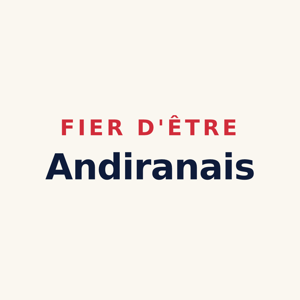 Tasse « Fier d'être Andiranais » — design pour Andiran
