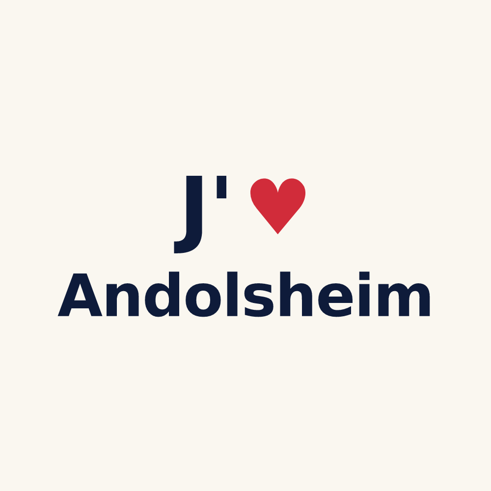 Tasse personnalisée Andolsheim — design J'aime Andolsheim