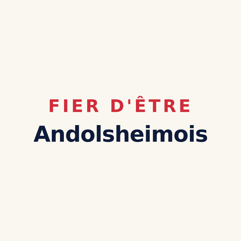 Tasse « Fier d'être Andolsheimois » — design pour Andolsheim