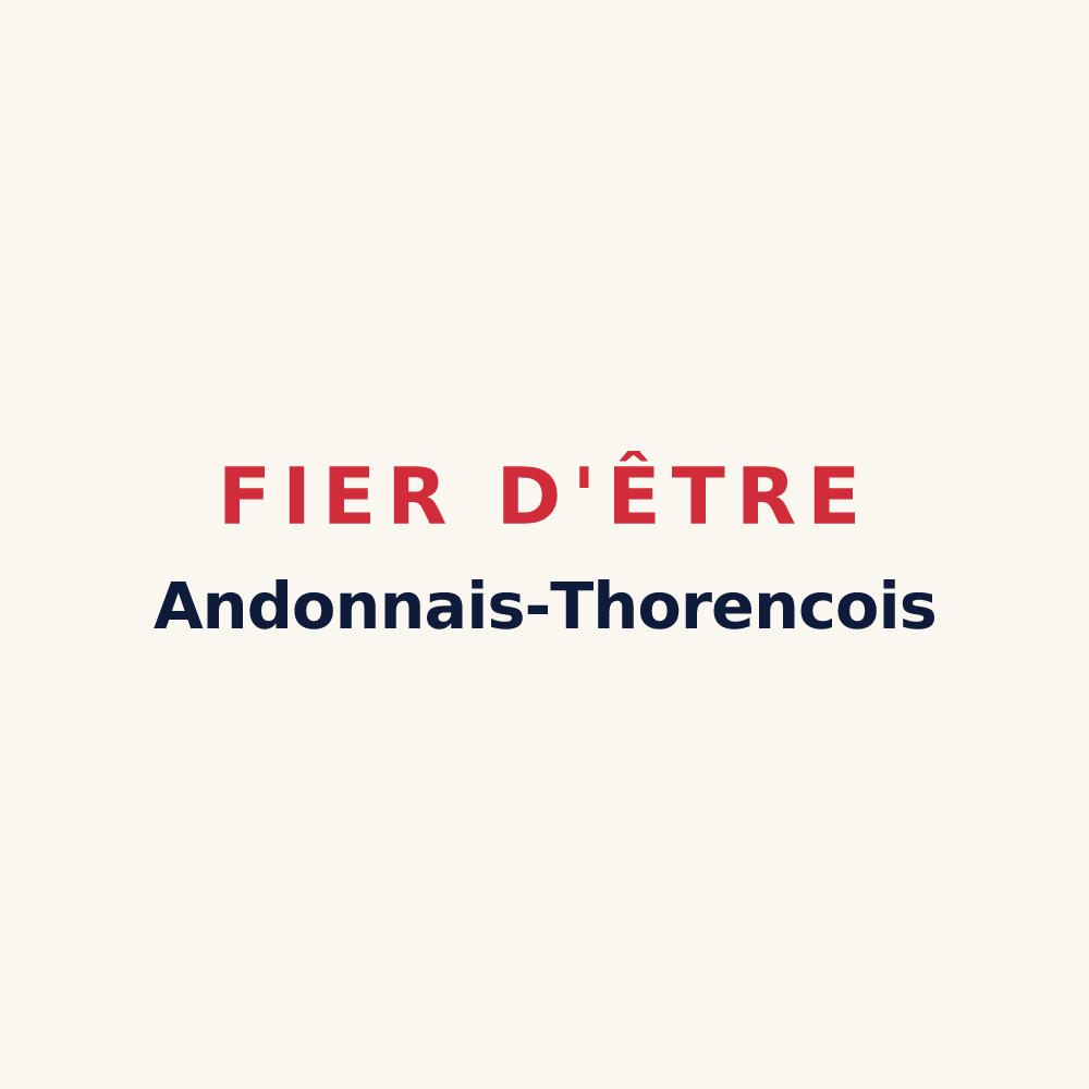 Tasse « Fier d'être Andonnais-Thorencois » — design pour Andon