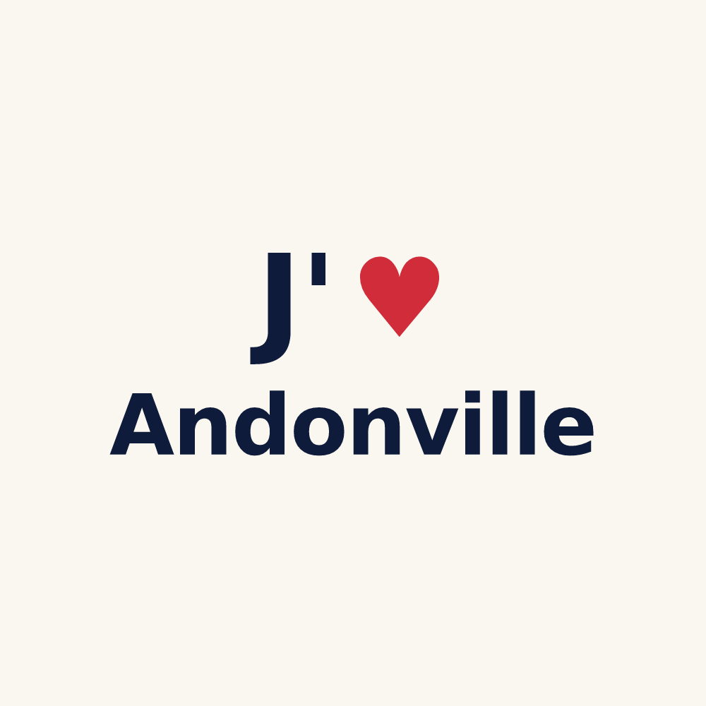 Tasse personnalisée Andonville — design J'aime Andonville