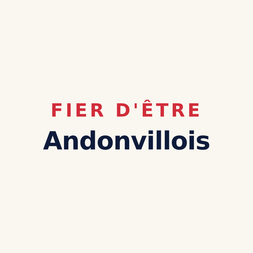 Tasse « Fier d'être Andonvillois » — design pour Andonville
