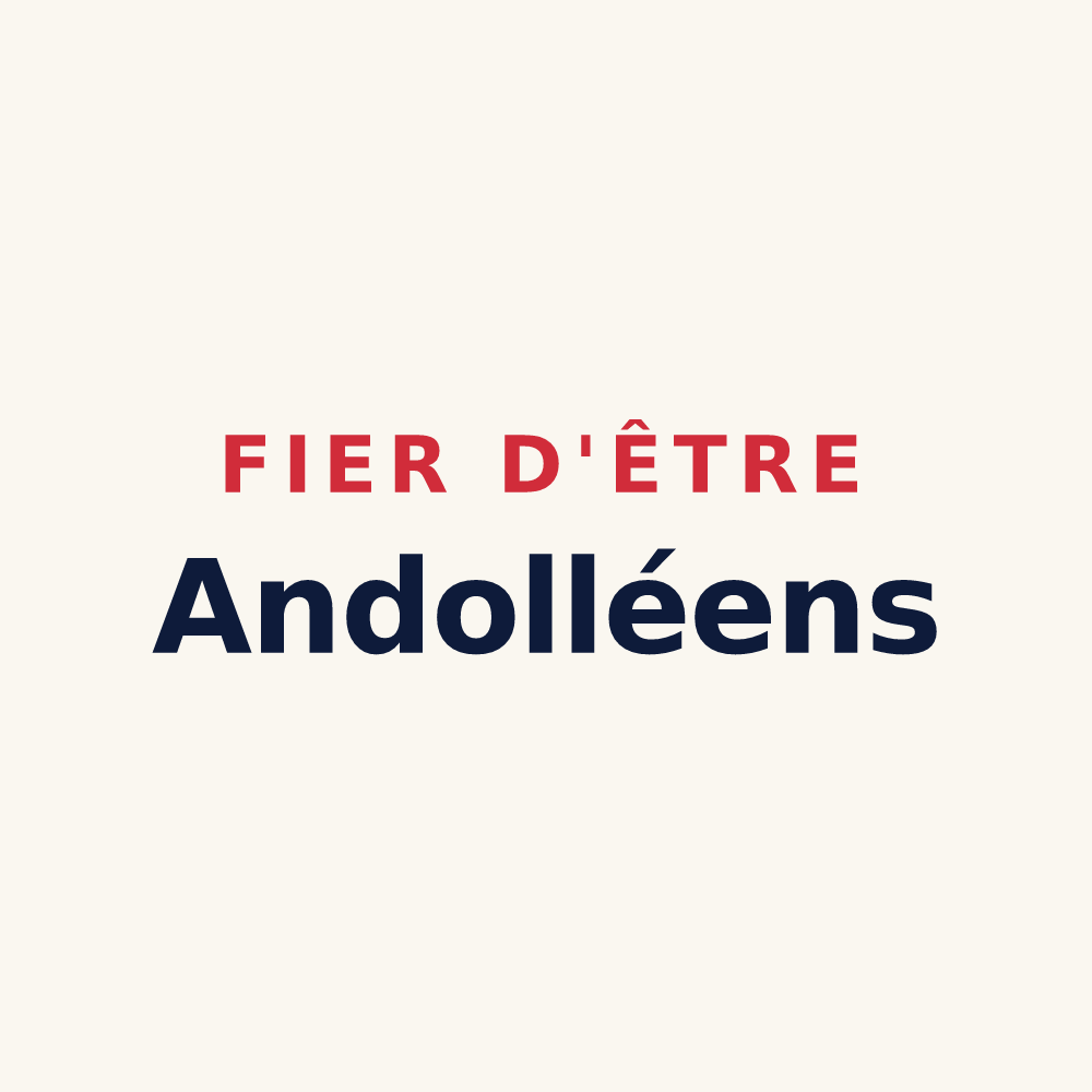 Tasse « Fier d'être Andolléens » — design pour Andouillé
