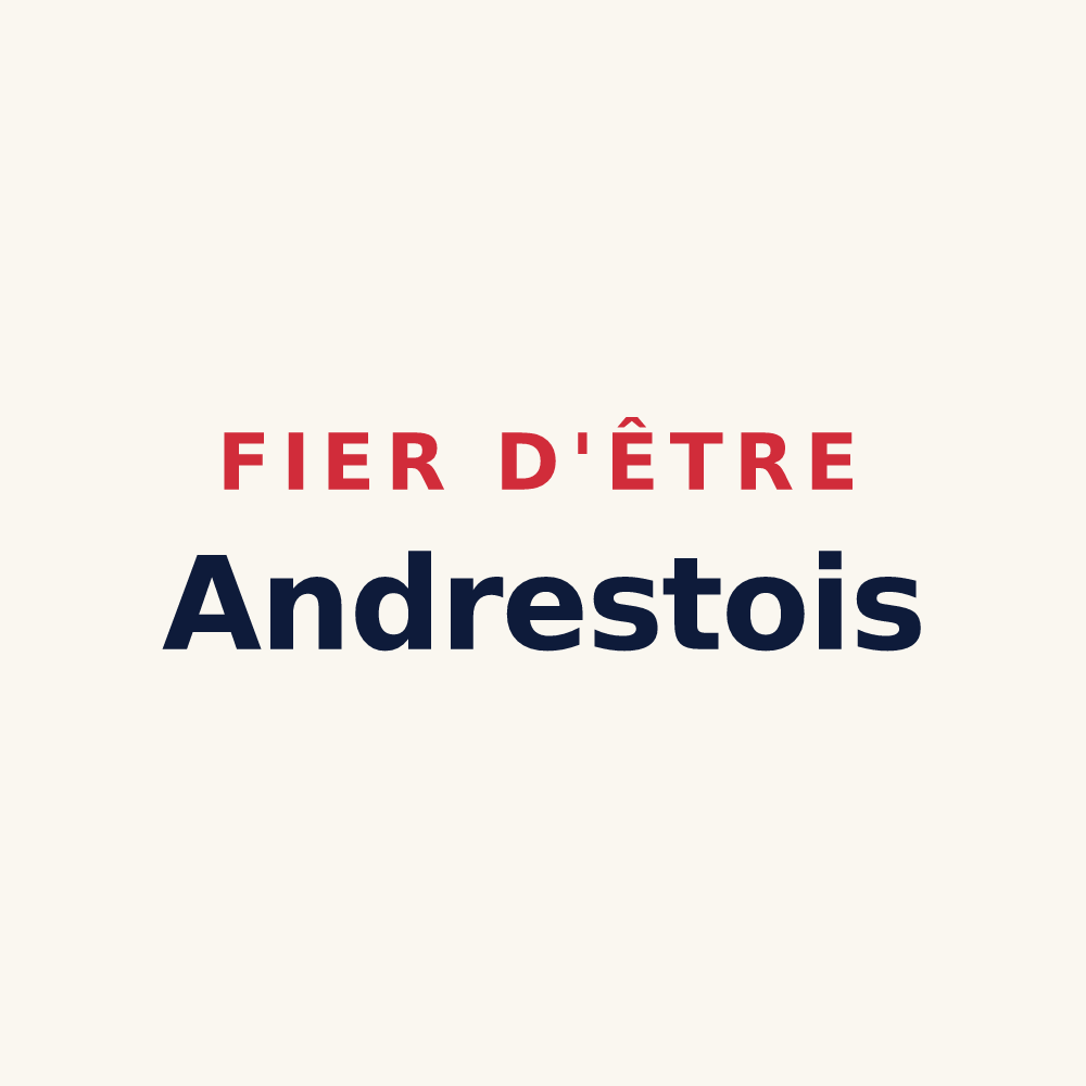 Tasse « Fier d'être Andrestois » — design pour Andrest