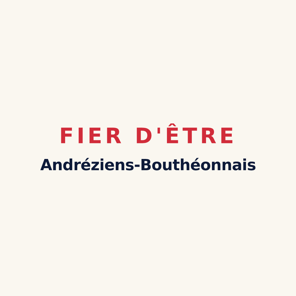 Tasse « Fier d'être Andréziens-Bouthéonnais » — design pour Andrézieux-Bouthéon