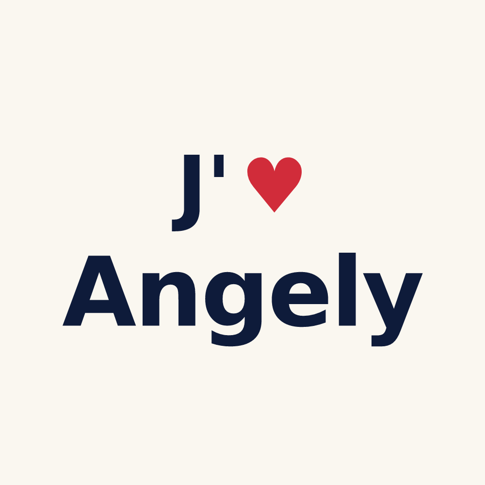 Tasse personnalisée Angely — design J'aime Angely