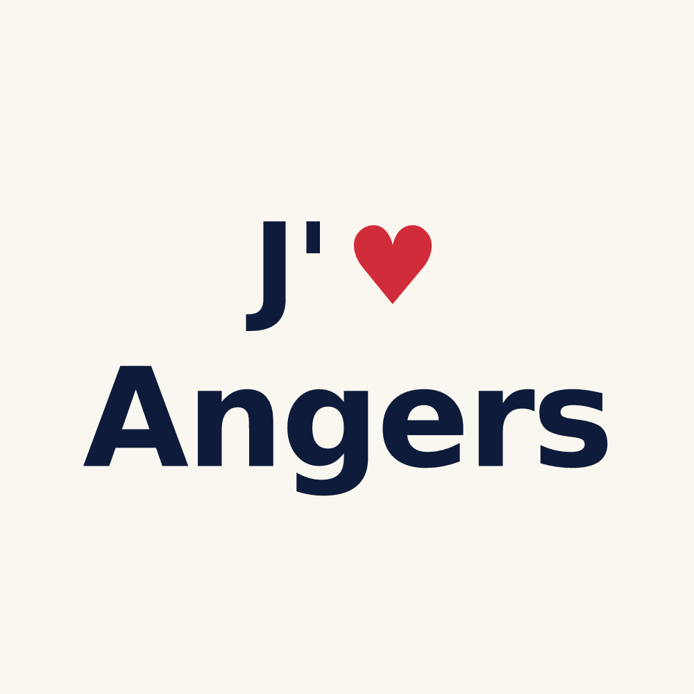 Tasse personnalisée Angers — design J'aime Angers